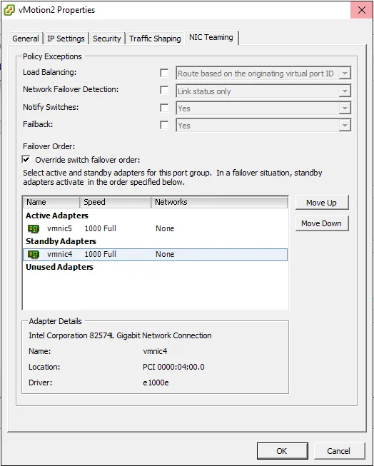 How to Configure ESXi vMotion Network