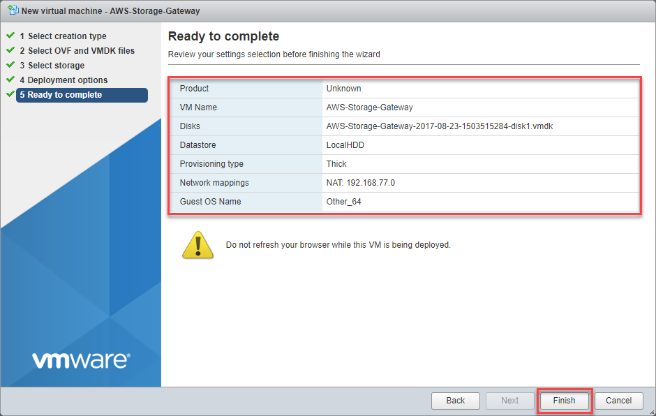 Backing Up VMs to Amazon S3 via Storage Gateway