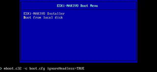 Configuración de opciones de arranque para el instalador de ESXi 6.0