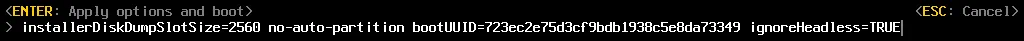 Configuración de ignoreHeadless=TRUE para un arranque correcto de ESXi