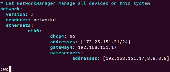El archivo de configuración de red idited .yaml en Ubuntu 18