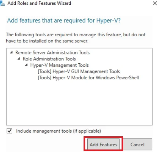 Add roles and features wizard (Server Core Installation vs GUI)