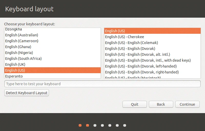 Cómo instalar Ubuntu en VirtualBox - seleccionar el idioma durante la instalación de Ubuntu