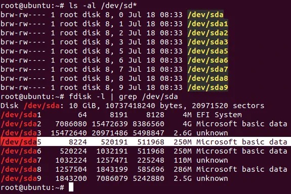 ESXi password hashes are located on the dev.sda5 partition.