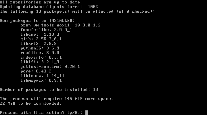 How to install VMware Tools on FreeBSD – installing Open VM Tools from online repositories