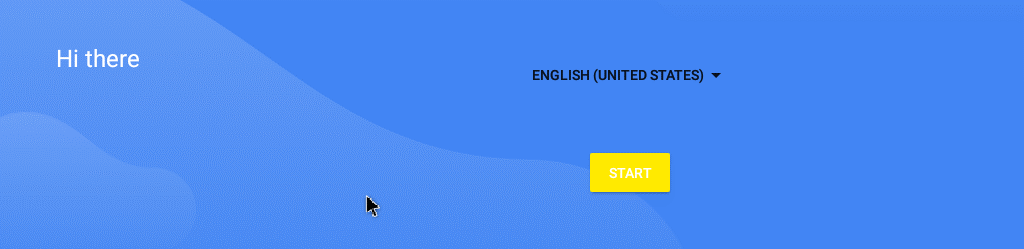 Install Android on VMware – select language to use on Android