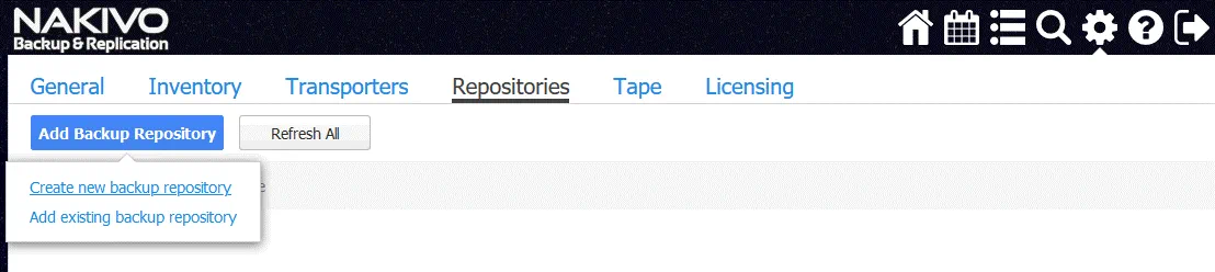 Creating a new backup repository for Microsoft Office 365