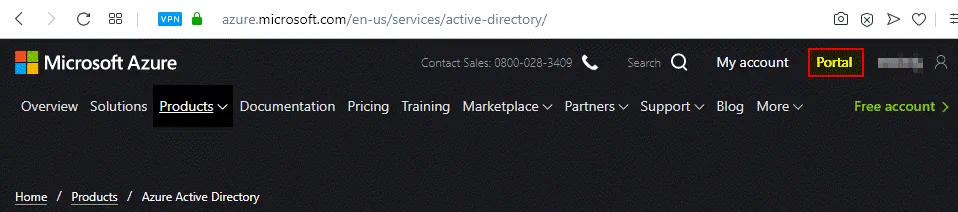 Microsoft Azure Portal