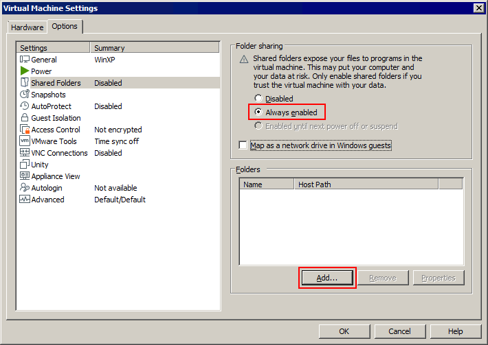 VMware sharing folder - cómo habilitar las carpetas compartidas en VMware Workstation
