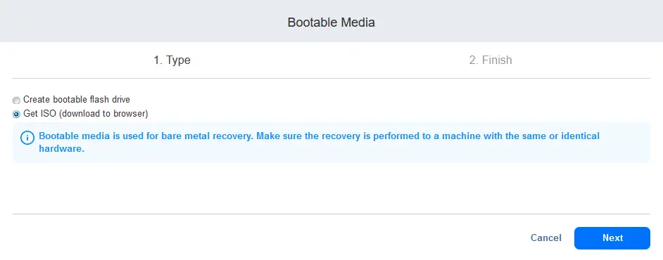 Creación de una imagen ISO de arranque para la recuperación completa de los datos de Proxmox VM.