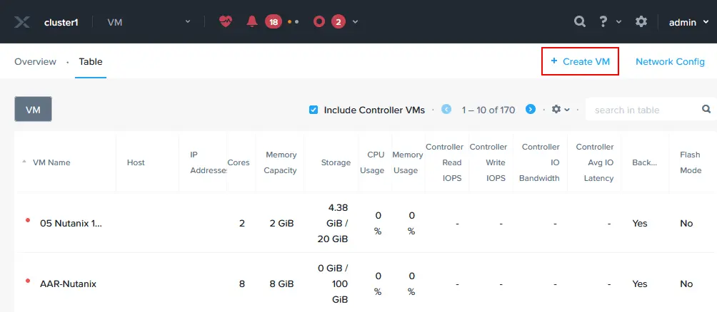 Creating a new VM to deploy the Nutanix Move virtual appliance