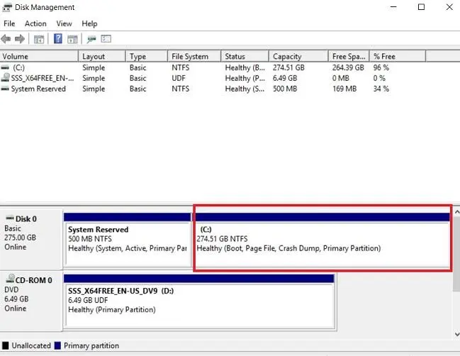 A virtual hard disk is increased and the system volume is expanded
