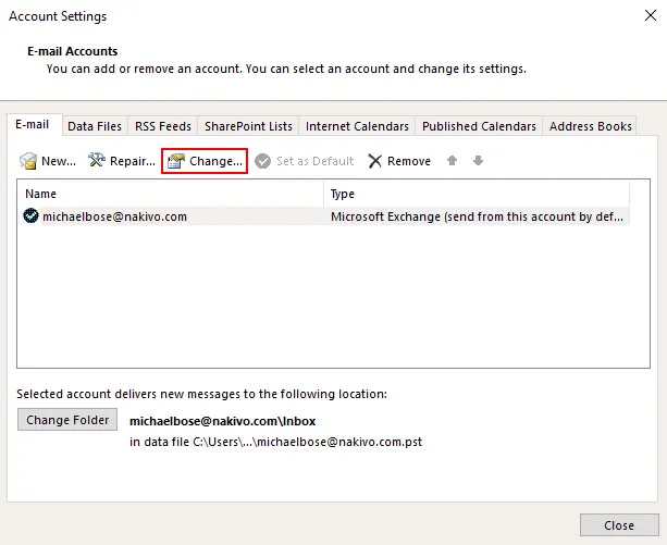How to get Outlook email and configure Cached Exchange Mode