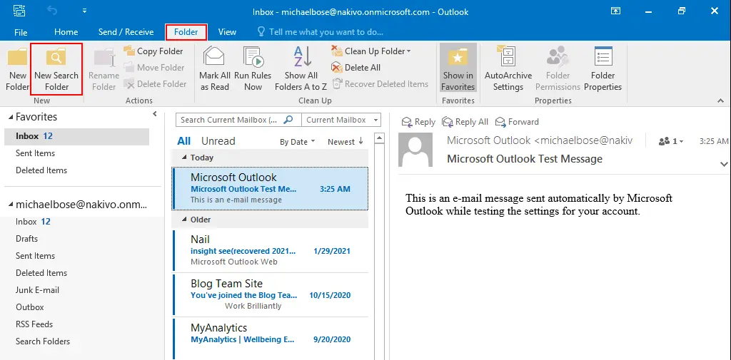 How to get Outlook email – search for old email messages