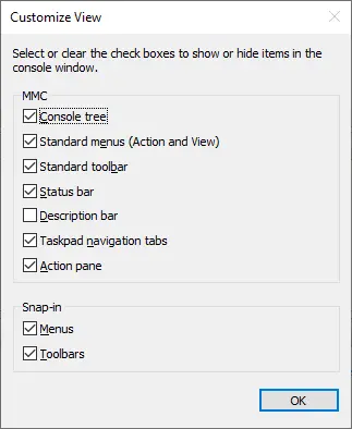 How to customize the view in Hyper-V Manager