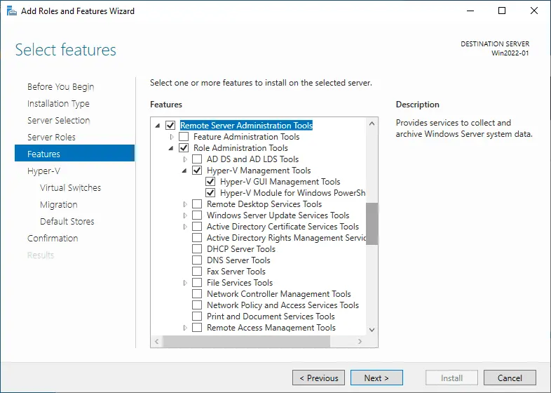 How to Install Hyper-V Manager on Windows Server