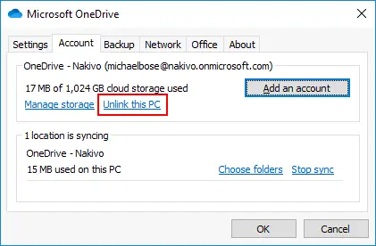 How to unlink this PC