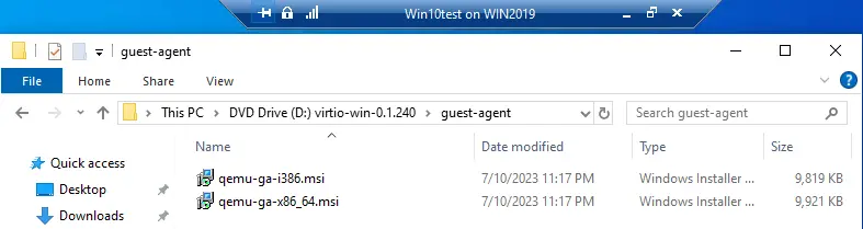 Installing QEMU Guest Agent in a guest OS of the source VM