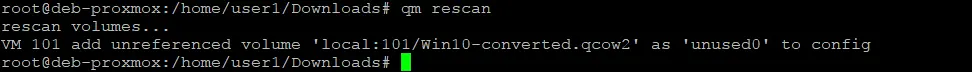 Rescanning virtual disks on the Proxmox host