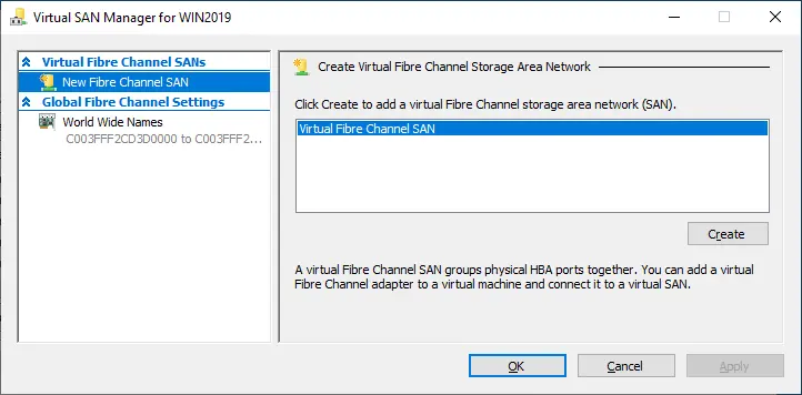 Virtual SAN Manager
