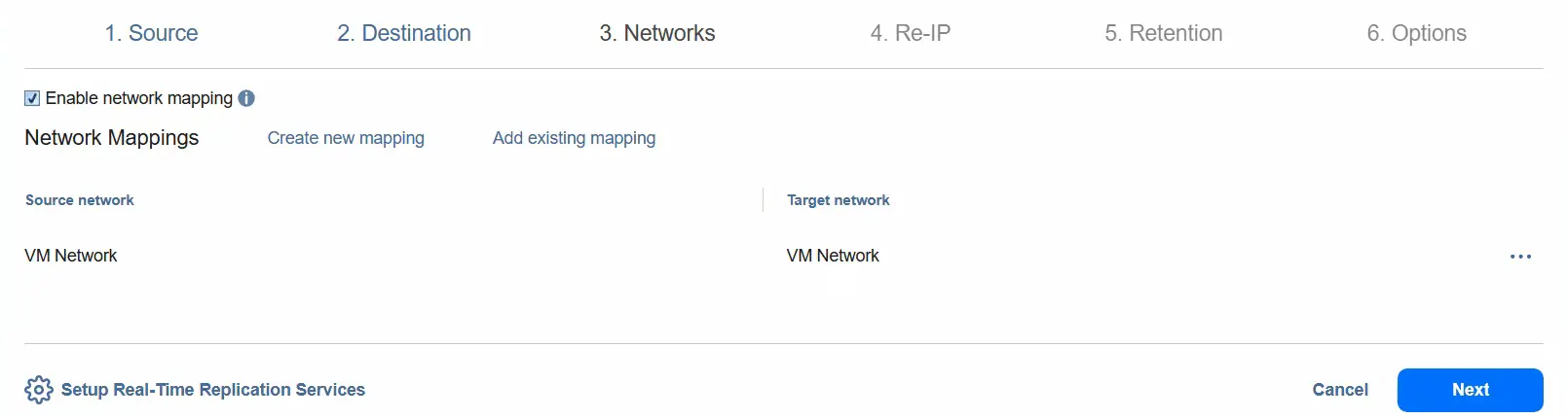 Configuring network mapping