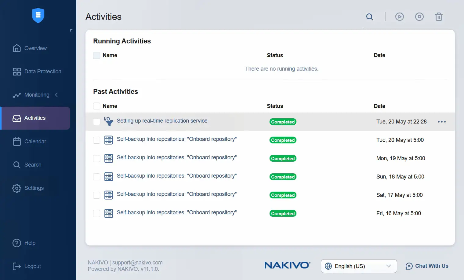 The setup is complete