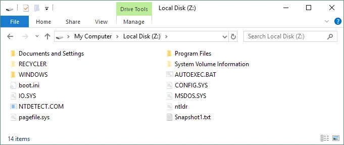 Browse vmdk file contents on mapped Windows disk