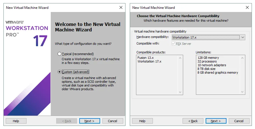 Create a new VM