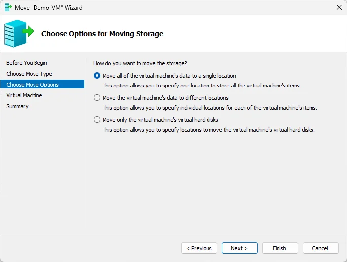 Choosing the destination host
